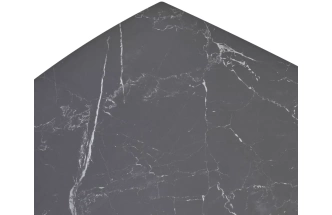Обеденный раздвижной стол Balde 140, Matt Black Marble Solid Ceramic, Black