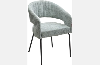 Стул Snug, мягкий, 3018-04 мятный, шенилл, черный каркас