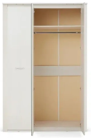 Шкаф трехдверный Элана, 143x64.5x218.5, распашной с зеркалом, бодега белая