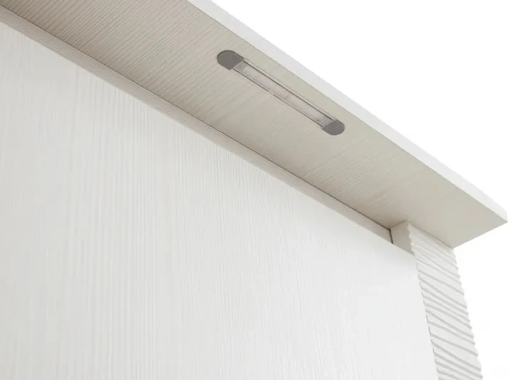 Шкаф трехдверный Элана, 143x64.5x218.5, распашной с зеркалом, бодега белая