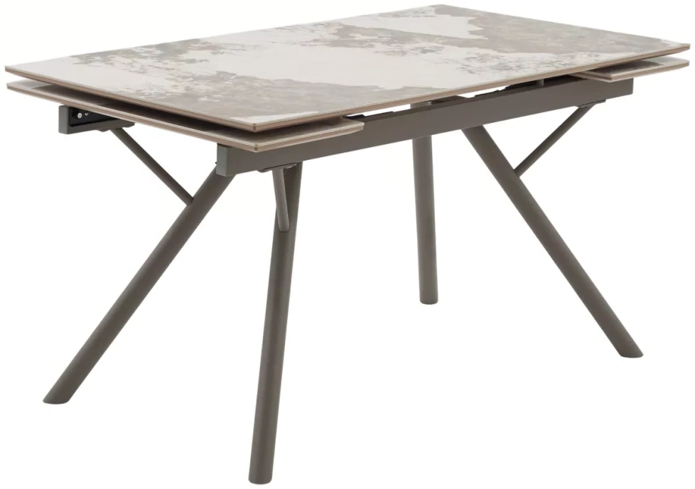 Обеденный раздвижной стол Либерти 140, Pandora, керамика, латте каркас