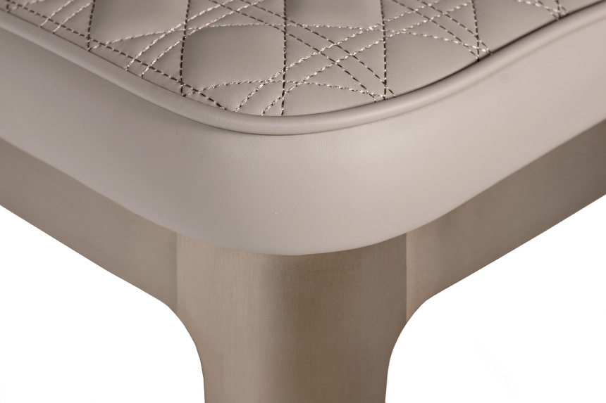 Барный стул 58DB-19303, искусственная кожа, светло-серый 