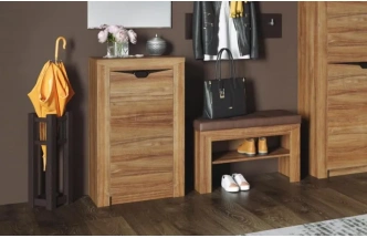 Тумба для обуви Соренто, с дверцей и ящиком, дуб стирлинг