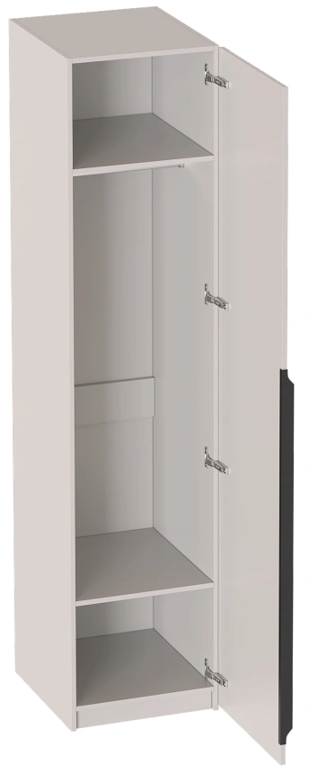 Шкаф однодверный Нора, распашной для одежды, персидский жемчуг / вереск ромено