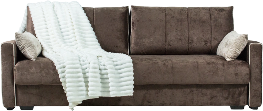 Диван прямой Бали 3, Kioto chocolate, Kioto beige