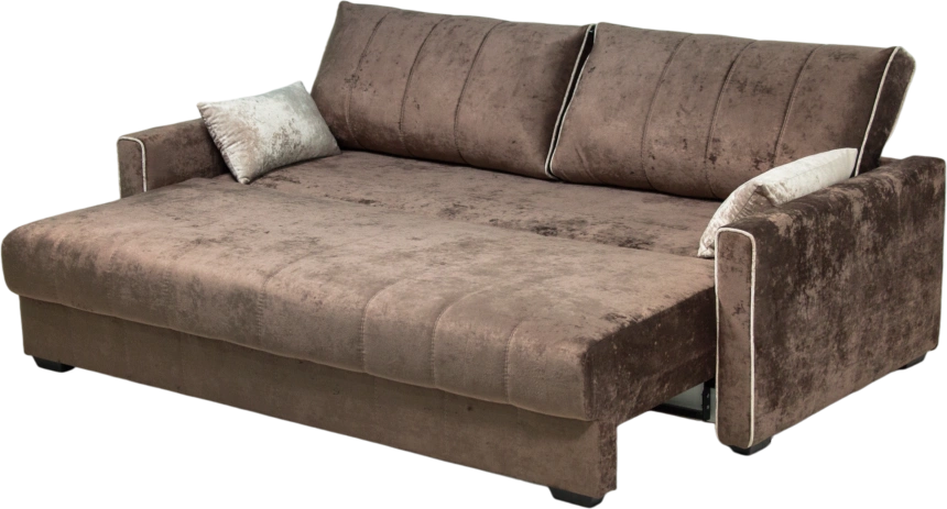 Диван прямой Бали 3, Kioto chocolate, Kioto beige