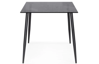 Кухонный стол Smoke 120, стекло, clear gray / black