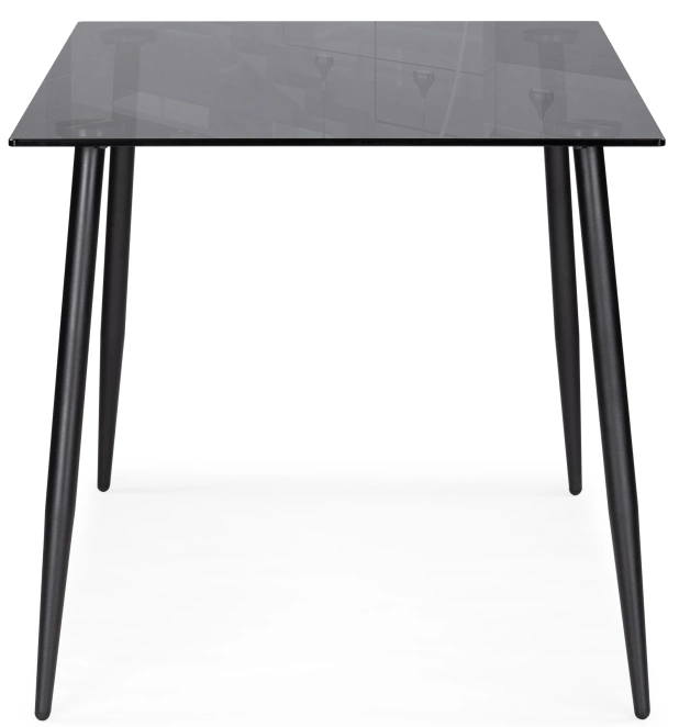 Кухонный стол Smoke 120, стекло, clear gray / black