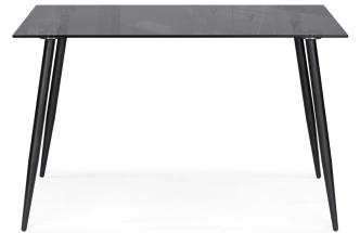 Кухонный стол Smoke 120, стекло, clear gray / black