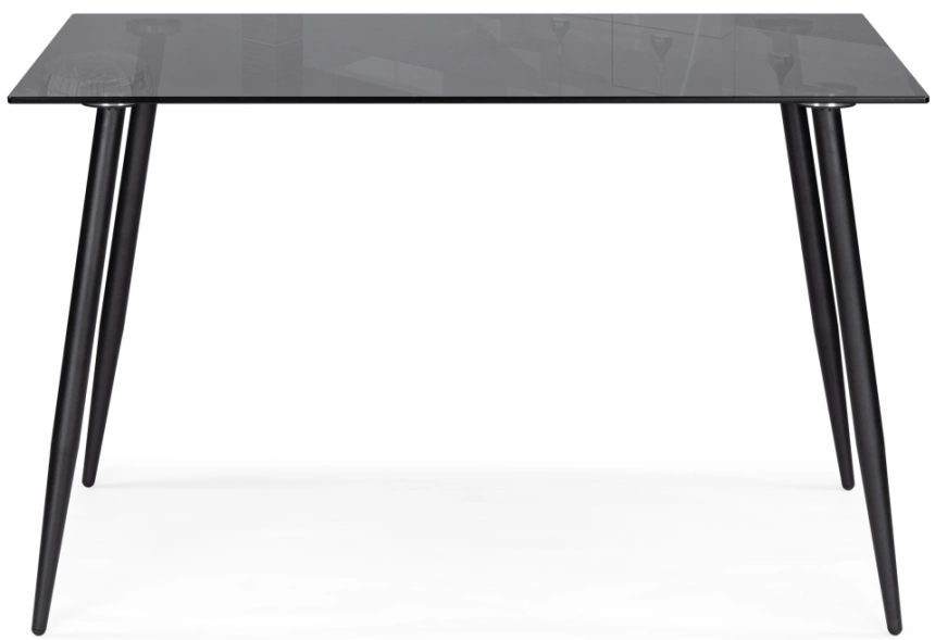 Кухонный стол Smoke 120, стекло, clear gray / black