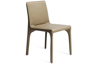 Стул 160KD-80060, мягкий, экокожа, бежевый