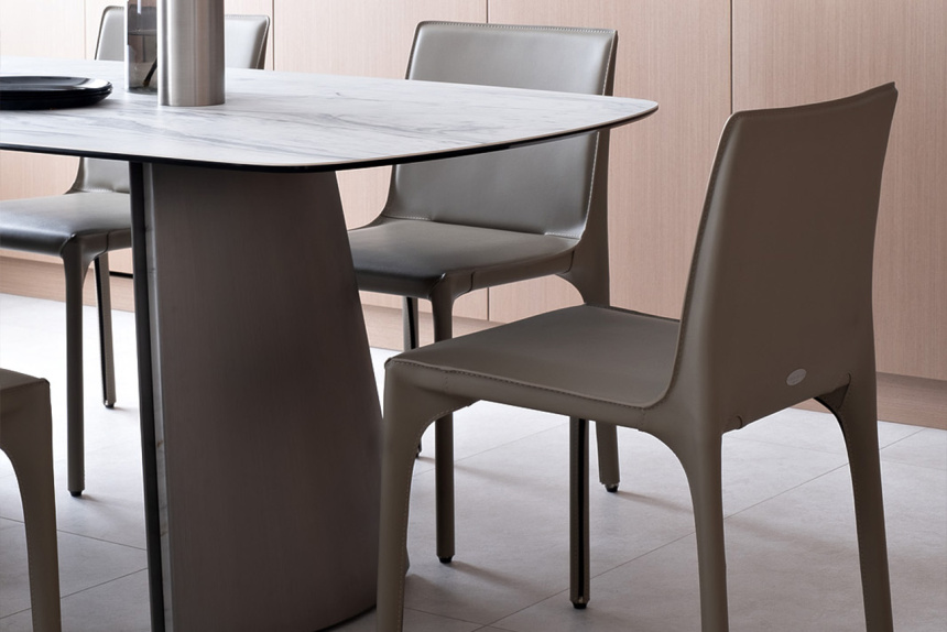  Стул 160KD-80060, мягкий, экокожа, бежевый