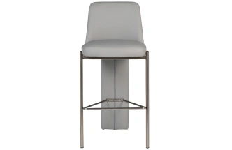 Барный стул 58DB-19307, искусственная кожа, серый 
