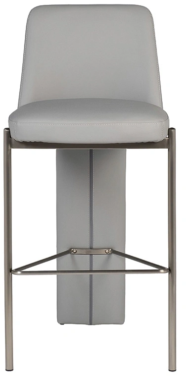 Барный стул 58DB-19307, искусственная кожа, серый