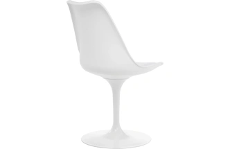 Стул поворотный Tulip, на одной ножке, белый