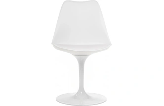 Стул поворотный Tulip, на одной ножке, белый