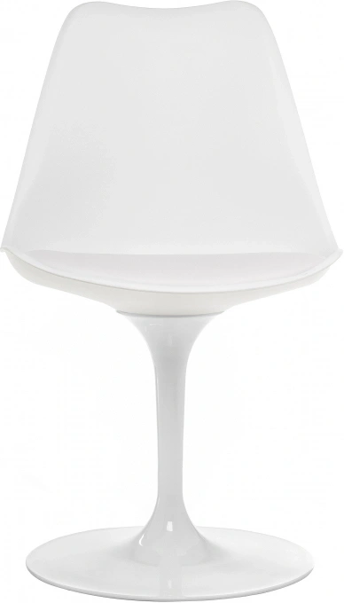 Стул поворотный Tulip, на одной ножке, белый