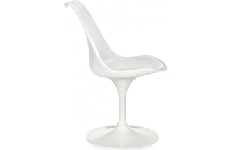 Стул поворотный Tulip, на одной ножке, белый