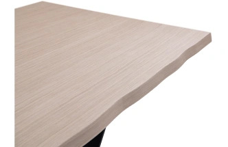 Обеденный стол 58DB-23186, МДФ, светло-коричневый / черный  