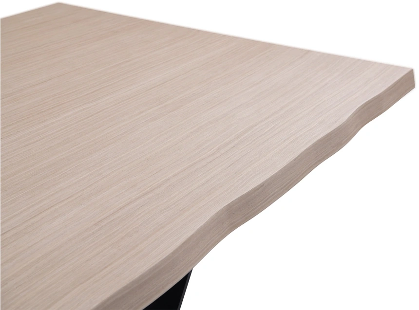 Обеденный стол 58DB-23186, МДФ, светло-коричневый / черный  