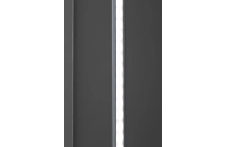 Шкаф-пенал Alto, 50x57x228.5, распашной c вешалкой, серый кобальт