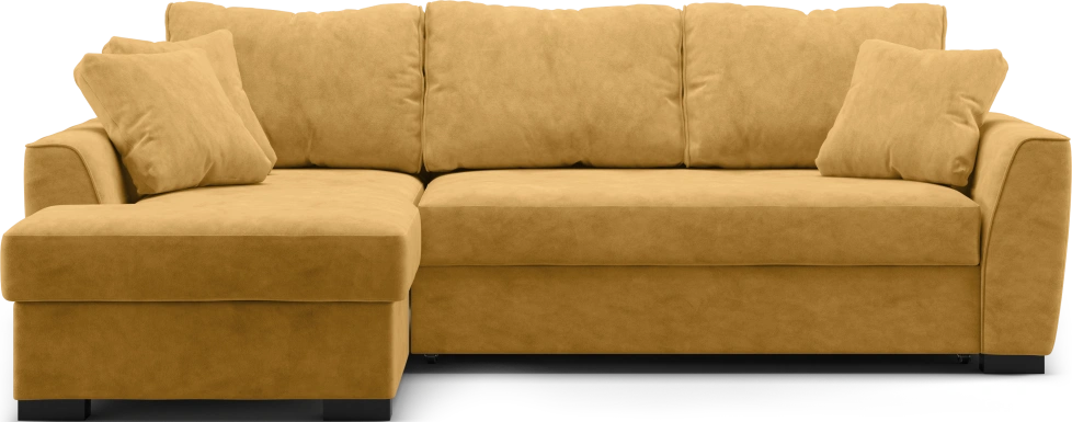 Диван угловой Като, модель 033, Germes Umber (желтый)
