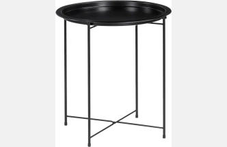 Журнальный стол Tray, 47x51, black, каркас черный