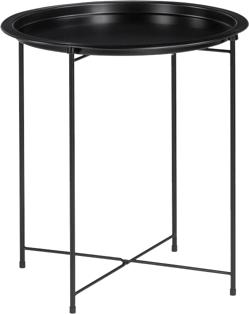 Журнальный стол Tray, 47x51, black, каркас черный