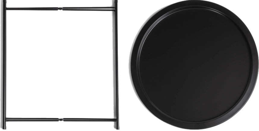 Журнальный стол Tray, 47x51, black, каркас черный