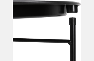 Журнальный стол Tray, 47x51, black, каркас черный