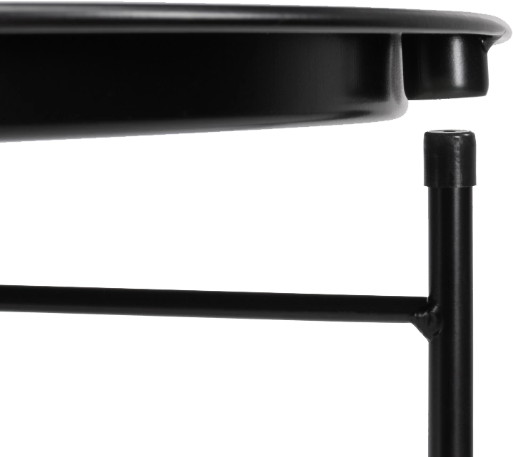 Журнальный стол Tray, 47x51, black, каркас черный