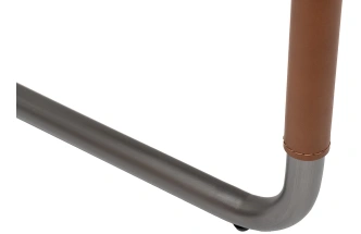 Стул 160KD-80070, мягкий, экокожа, кремовый / терракота