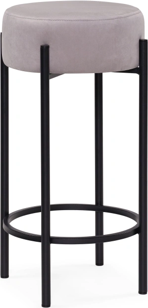 Барный табурет Сайпл, светло-серый MR-28 / черный