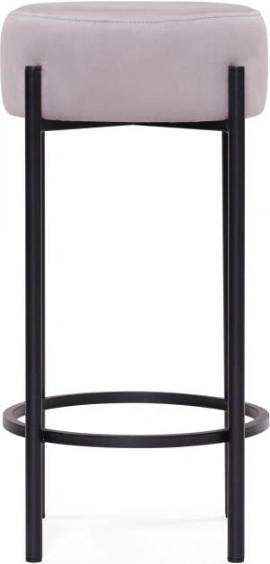 Барный табурет Сайпл, светло-серый MR-28 / черный