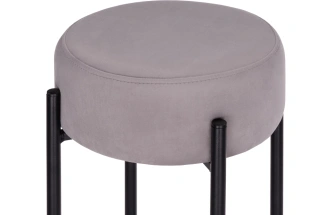 Барный табурет Сайпл, светло-серый MR-28 / черный