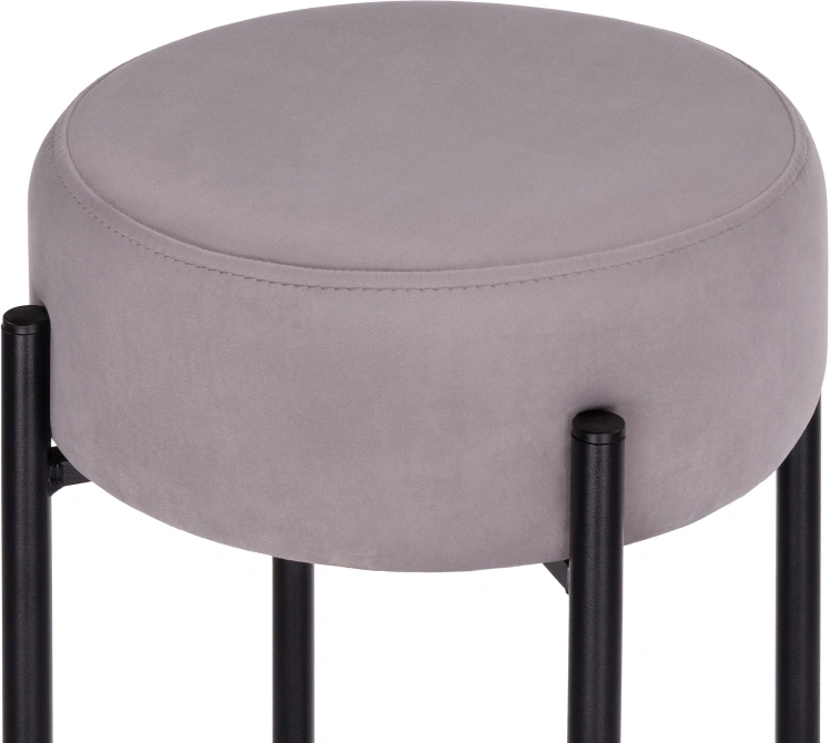 Барный табурет Сайпл, светло-серый MR-28 / черный