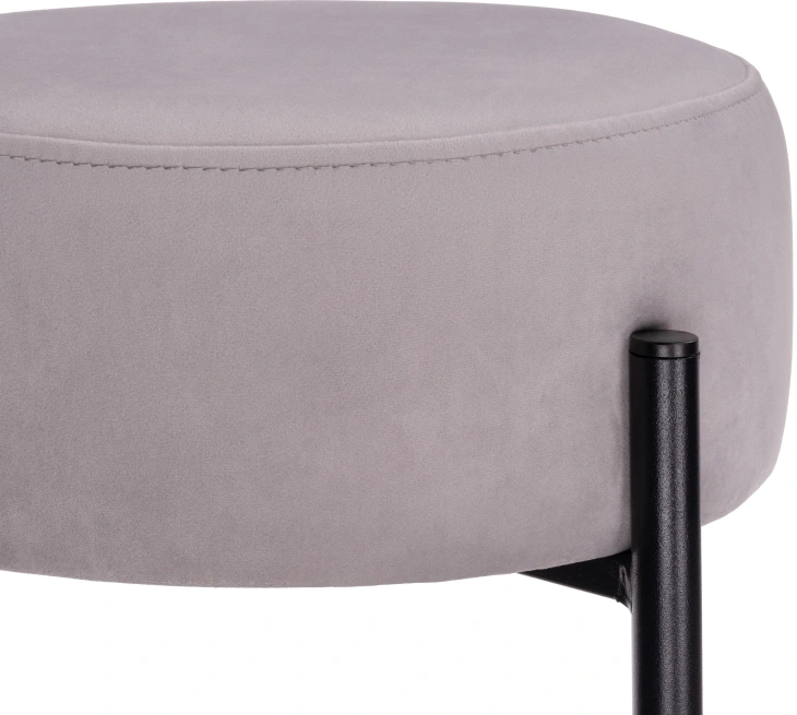 Барный табурет Сайпл, светло-серый MR-28 / черный