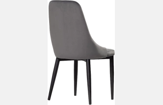 Стул Kora, на металлокаркасе, dark gray / black