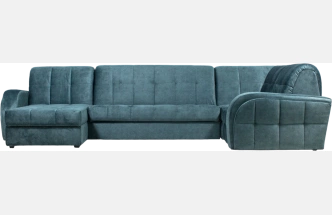 Диван угловой Блэквуд 155, Kleo emerald, Угл.секция Крес.секция 600 оттоманка 150 