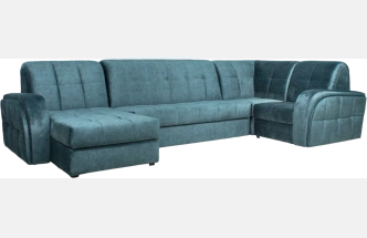 Диван угловой Блэквуд 155, Kleo emerald, Угл.секция Крес.секция 600 оттоманка 150 
