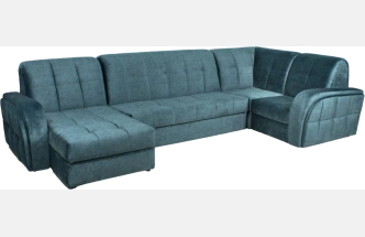 Диван угловой Блэквуд 155, Kleo emerald, Угл.секция Крес.секция 600 оттоманка 150 