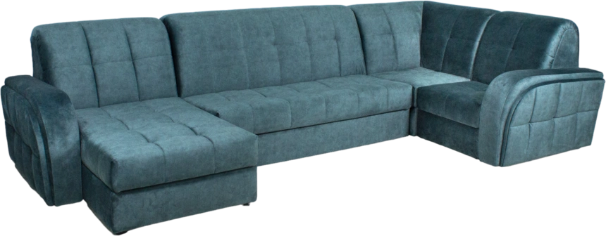 Диван угловой Блэквуд 155, Kleo emerald, Угл.секция Крес.секция 600 оттоманка 150 