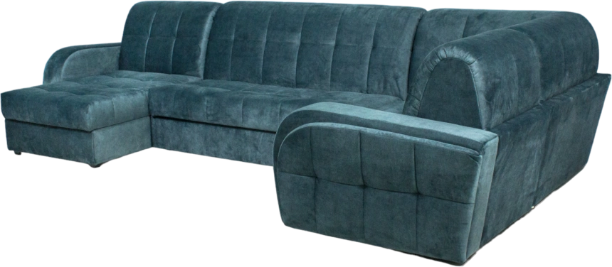 Диван угловой Блэквуд 155, Kleo emerald, Угл.секция Крес.секция 600 оттоманка 150 
