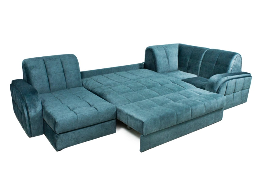 Диван угловой Блэквуд 155, Kleo emerald, Угл.секция Крес.секция 600 оттоманка 150 