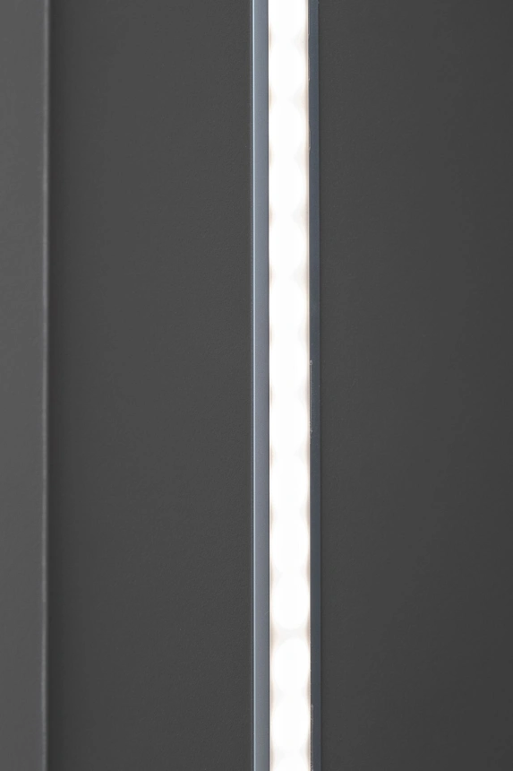 Шкаф-пенал Alto, 50x57x228.5, распашной c полками, серый кобальт