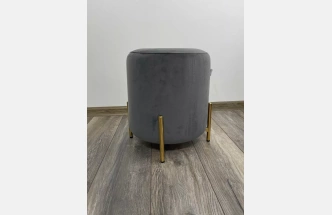 Пуф Rice, Bluvel-14 grey / gold
