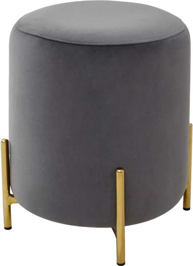 Пуф Rice, Bluvel-14 grey / gold