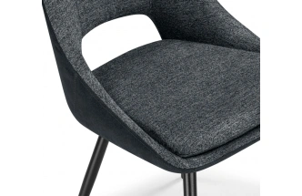 Стул Avianus, вращающийся 360, тёмно-серый / чёрный