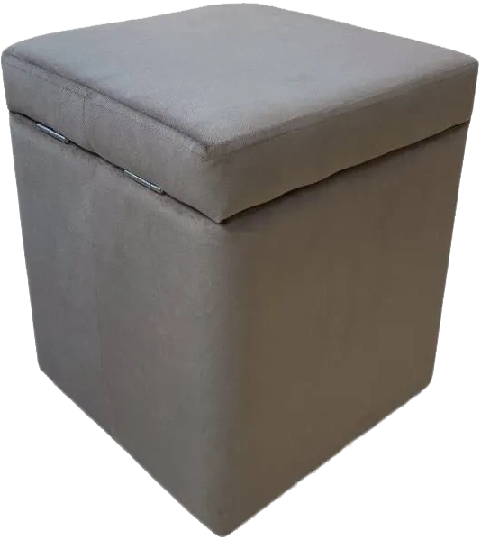 Банкетка-пуф № 20, с ящиком для хранения, альба мокко