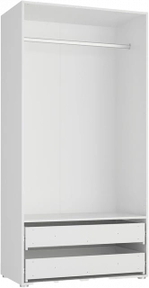 Шкаф в детскую Модерн-Квадро, распашной с ящиками Белый